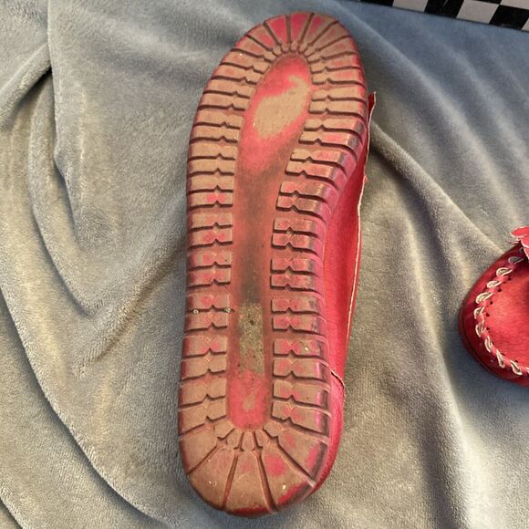 Vintage Sugar Babies Fuchsia Women’s Leather Slip On Shoes Size 7 1/2 with Box - Picture 7 of 16